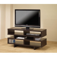 Coaster Furniture 700720 TV Console with 5 Open Compartments Cappuccino